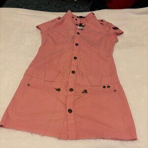 Genuine Diesel Denim Tunic/Mini-Dress in Bubblegum Pink